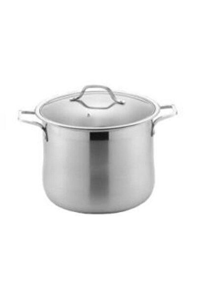 Bohmann Oala INOX cu capac sticla , 30 cm, 19 l, Inducție, Inox