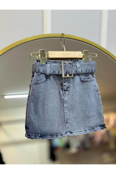 ArdenKids 3-7 Yaş Kemer Detaylı Jean Etek