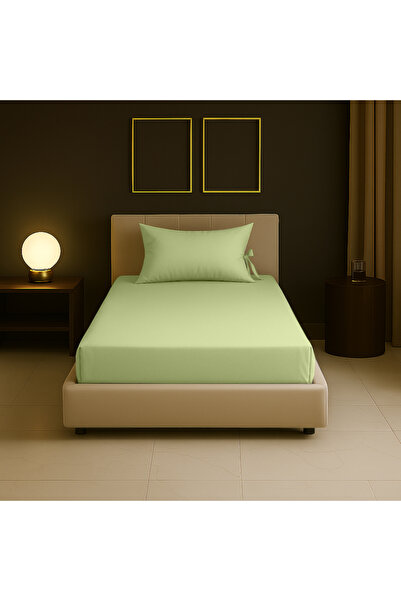 Sabia 100% Cotton 62 Thread Count 80X190 cm +30 cm Height Suitable Single Size Fitted Sheet Set