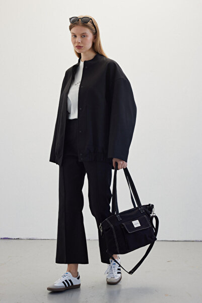 Manuka Бомбър яке, изработено по поръчка, черно