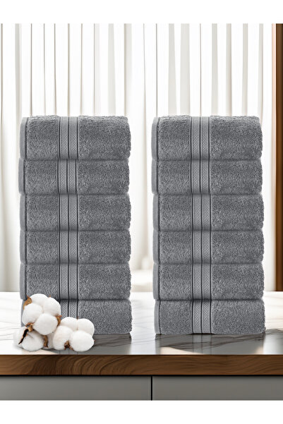 Donetella 12-Piece Washcloth Set (30x30 cm) – 600 GSM Combed Cotton, Thick, Soft, Ultra-Absorbent Towels