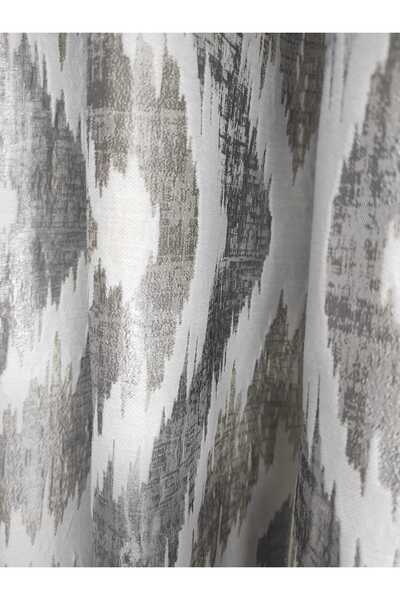 Evcimenhome Lined Rustic Curtain with Eyelet Metal Rings 170Cmx230Cm