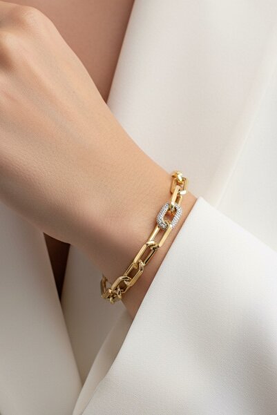 Utku Kuyumculuk 14 AYAR ATAÇ MODEL İTALYAN BİLEKLİK