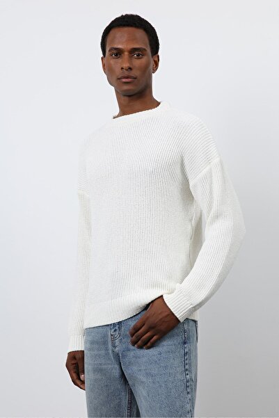 Antioch Ecru Knitted Sweater Men's Sweater
