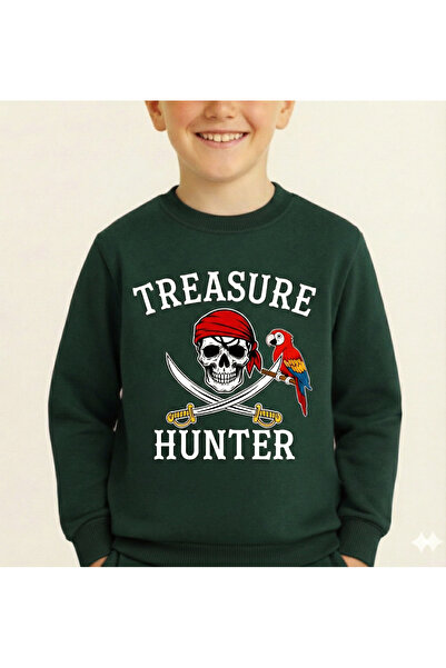 LİTTLE TORTOİSE Boy's Long Sleeve 3 Thread Fleece-Lined Winter Sweatshirt / Tracksuit Set