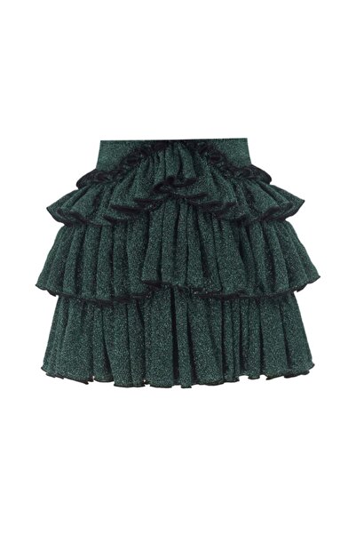 Nur Karaata Bellano Sparkle Green Skirt