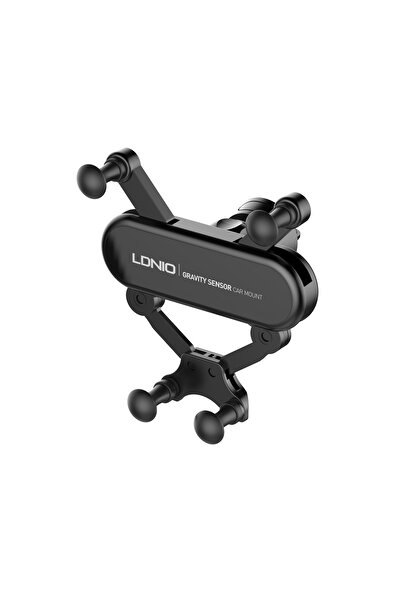 LDNIO حامل هاتف السيارة الميكانيكي MG03 للجاذبية في فتحة التهوية (أسود)
