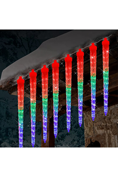 Optim Solution 8 Icicle LED Lights 3×0.4m Multicolor (Wholesale)