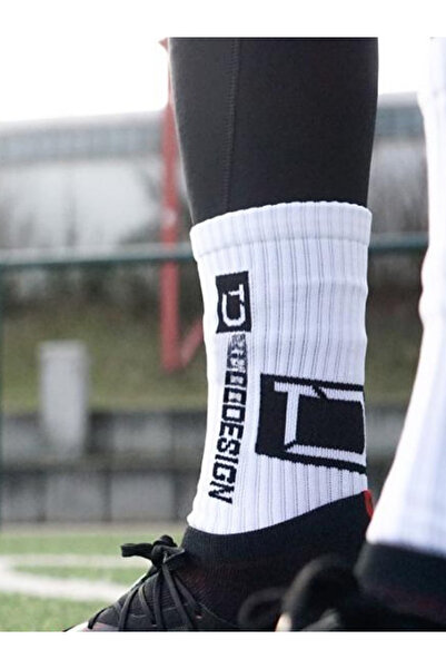 Shuttle Park Special Series White Anti-Slip Silicone Towel Sole Design Comfortable Stitch-Free Match Pro Football Athlete Socks