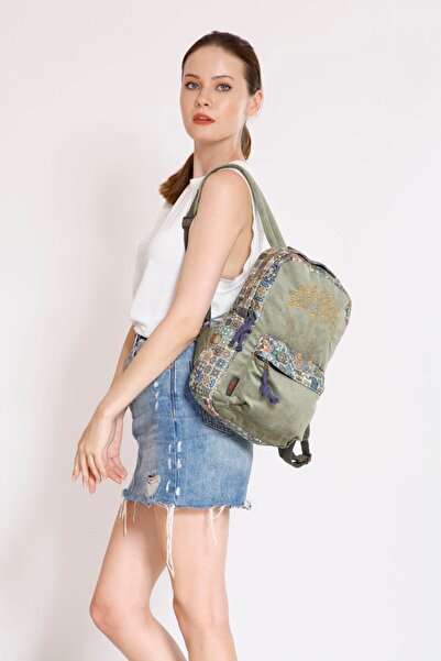 street&bagdnz Ethnic Authentic Bohemian Backpack with Tree of Life Embroidery