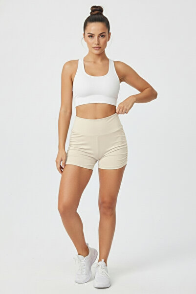 Moda Hour Γυναικείο κοντό αθλητικό κολάν με ψηλόμεσο κορδόνι