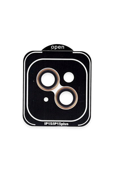 ceppark عدسة كاميرا معدنية متوافقة مع iPhone 15 - برتقالية