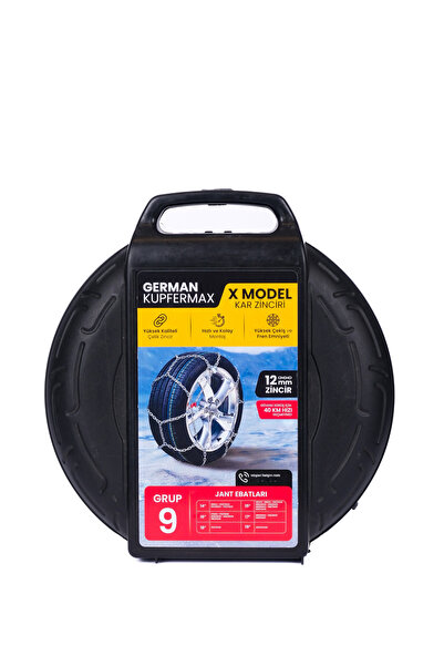 GERMAN KUPFERMAX 12mm No: 9 Profesyonel Oto Kar Zinciri, Binek ve Hafif Ticar...