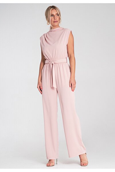 Figl Elegant jumpsuit for women - Party jumpsuit - Pink M1196 size S/M