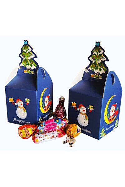 Buchetul dulce Cutie cadou de Crăciun din carton cu mix de ciocolată Bucuria – Cadou dulce și festiv