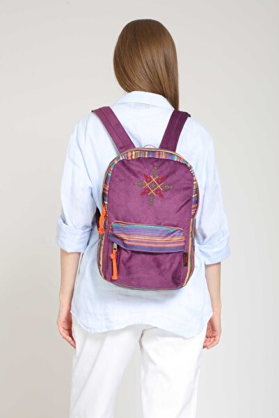 street&bagdnz Nubi Ethnic Authentic Bohemian Embroidered Patterned Backpack Daily Travel Use