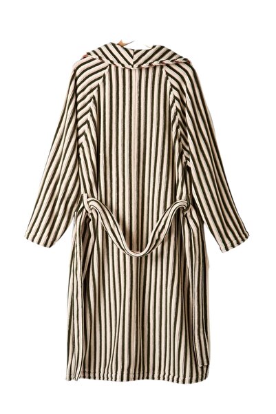 Havlu Denizi Ev Tekstil Ürünleri Striped Colorful Men's Robe