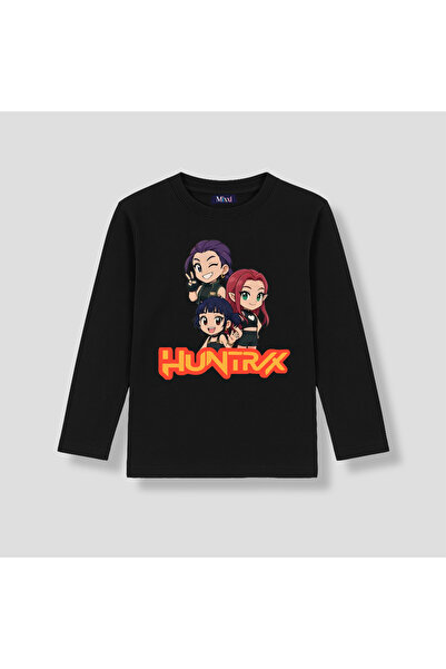 mixxi fashion تي شيرت Kpop Demon Hunters Huntrix بأكمام طويلة مطبوع للفتيات (...