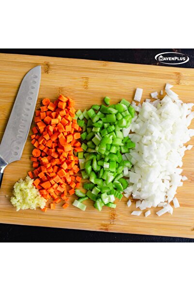 HavenPlus Bamboo Cutting Board Set of 3 with Juice Groove