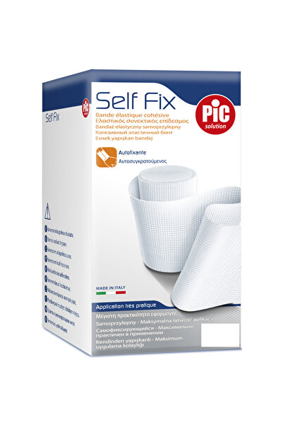 PIC SOLUTION ITALY Self-Fix Self Adhesive Bandage in Box 12 cm x 4 m