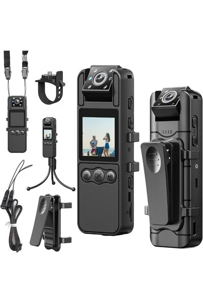 LONDEMM Camera Video Corporala 4K UHD LONDEMM, Conectare WiFi, Dispaly 1.3 Inch