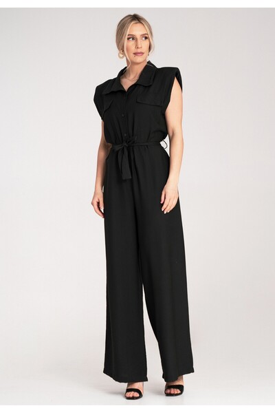 Figl Elegant Women's Jumpsuit - Formal Women's Jumpsuit - Black M1176 universal