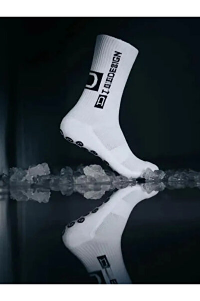 Shuttle Park Special Series White Anti-Slip Silicone Towel Sole Design Comfortable Stitch-Free Match Pro Football Athlete Socks