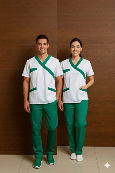 temex MEDİKAL ÜNİFORMA ALT ÜST TAKIM UNİSEX HEMŞİRE DOKTOR SCRUBS TASARIM İŞC...