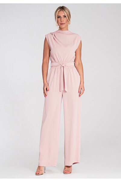 Figl Elegant jumpsuit for women - Party jumpsuit - Pink M1196 size S/M