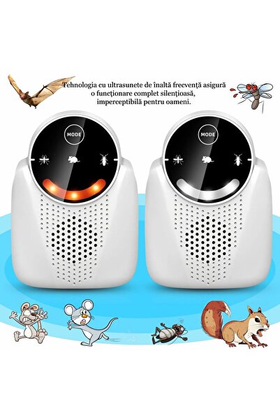 MILARIS Ultrasonic pest repeller, 3 modes, 2 speakers, inaudible to humans