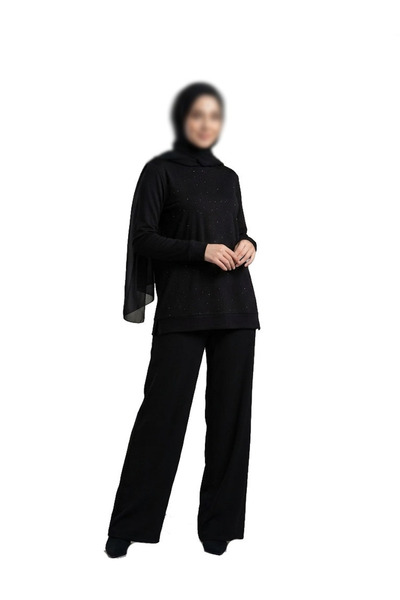 dcn giyim 1985 بلوزة قطنية ممشطة-9847