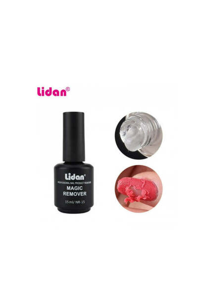Cosmeticos Îndepărtare rapidă cu gel magic, Dizolvant magic pentru ojă, Lidan, 15 ml