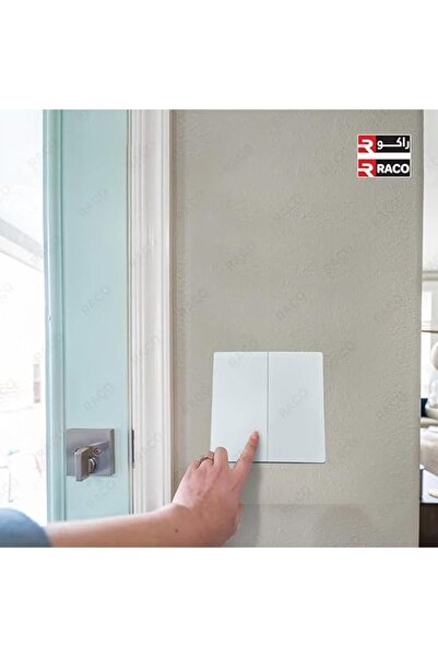 Legrand RACO Mallia Senses Matt White Screw Type Switch 16A 250V Pack of 2 (2-Gang, 2-Way)