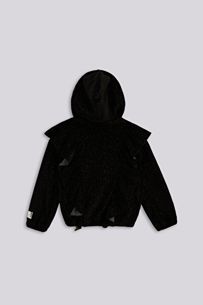 Tyess Girl Black Tracksuit Top