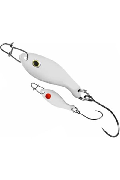 DELPHİN Rybo Oscillating Spoon Lure, Snow, 2.5 cm, 0.5 g, Hook No. 8