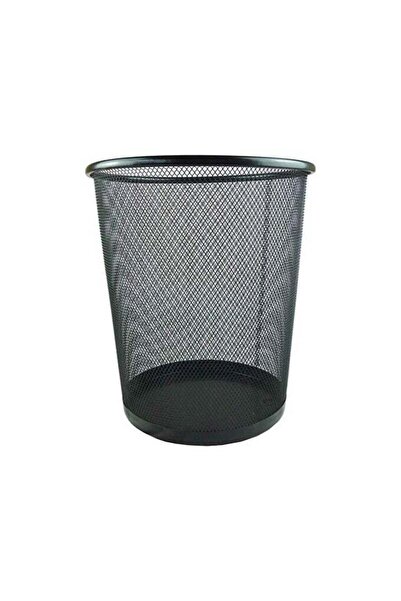 Generic Partner Metal Mesh Waste Bin Round Large - Black