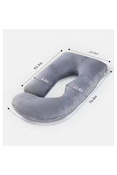 NKX وسادة الحمل، وسادة كاملة للجسم قابلة للإزالة على شكل حرف J