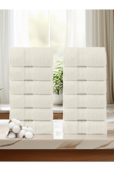 Donetella 12-Piece Washcloth Set (30x30 cm) – 600 GSM Combed Cotton, Thick, Soft, Ultra-Absorbent Towels