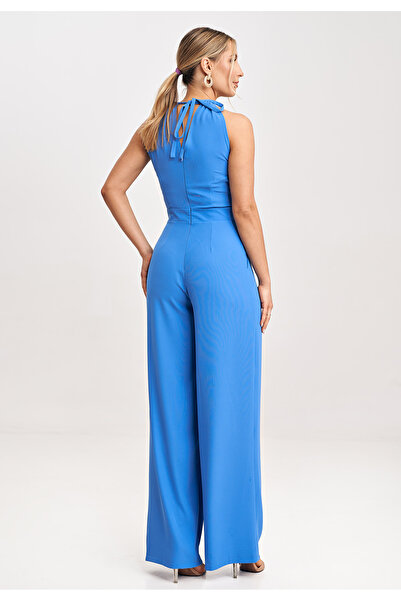 Figl Salopetă elegantă de mireasă albastră pentru femei M1023, mărimea S/M