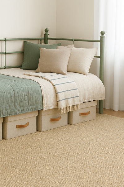 Unimet Lalas Daybed Tek Kişilik Sedir Metal Karyola 90x200 Yeşil (AHŞAP LATALI)