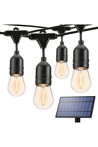 Optim Solution Ghirlandă cu lumini solare 10m, 20 LED-uri 1W, interconectabil...