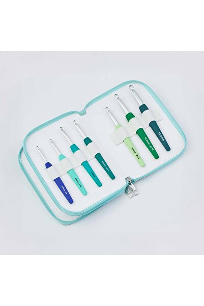 KnitPro Waves 2.0 (Grande Set) Σετ βελονάκια με λαβή σιλικόνης (Σετ 14 τεμαχίων)