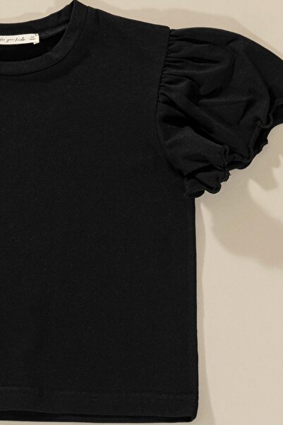 FOR YOU MODA Rüschen-T-Shirt und Hose – Grau