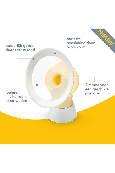 Medela PersonalFit Flex Breast Shield, M, Transparent, Pack of 2