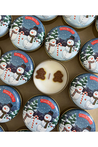 Studio Fiora Mini Gingerman Metal Kutulu Mum