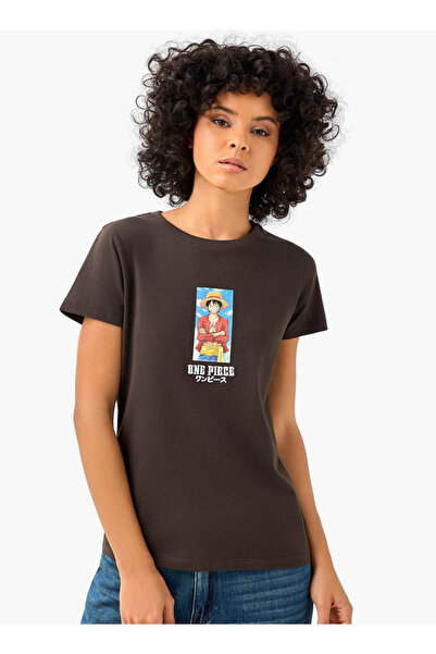 SP Characters تي شيرت قطني بقصّة عادية وطبعة قطعة واحدة