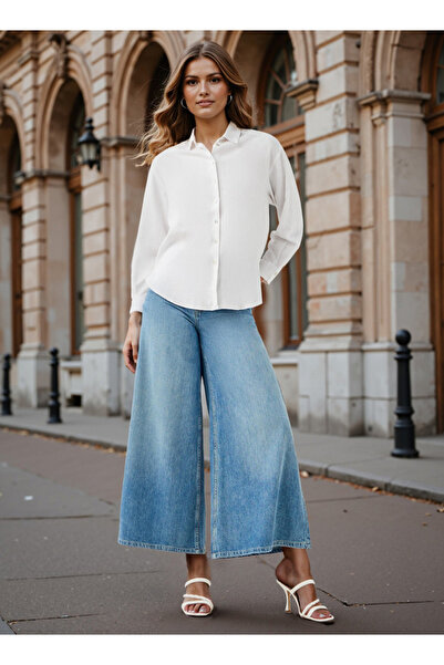 FAV Regular Fit Linen Shirt with Long Sleeves