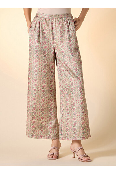 FAV Floral Print Wide Leg Flexi Waist Pants
