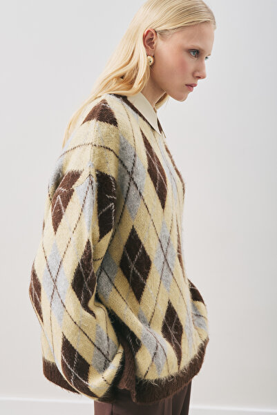 Manuka Baklava Patterned Knitwear Sweater Blue