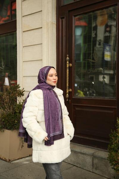 Hint İpek Monogram Şal MONOV04-41